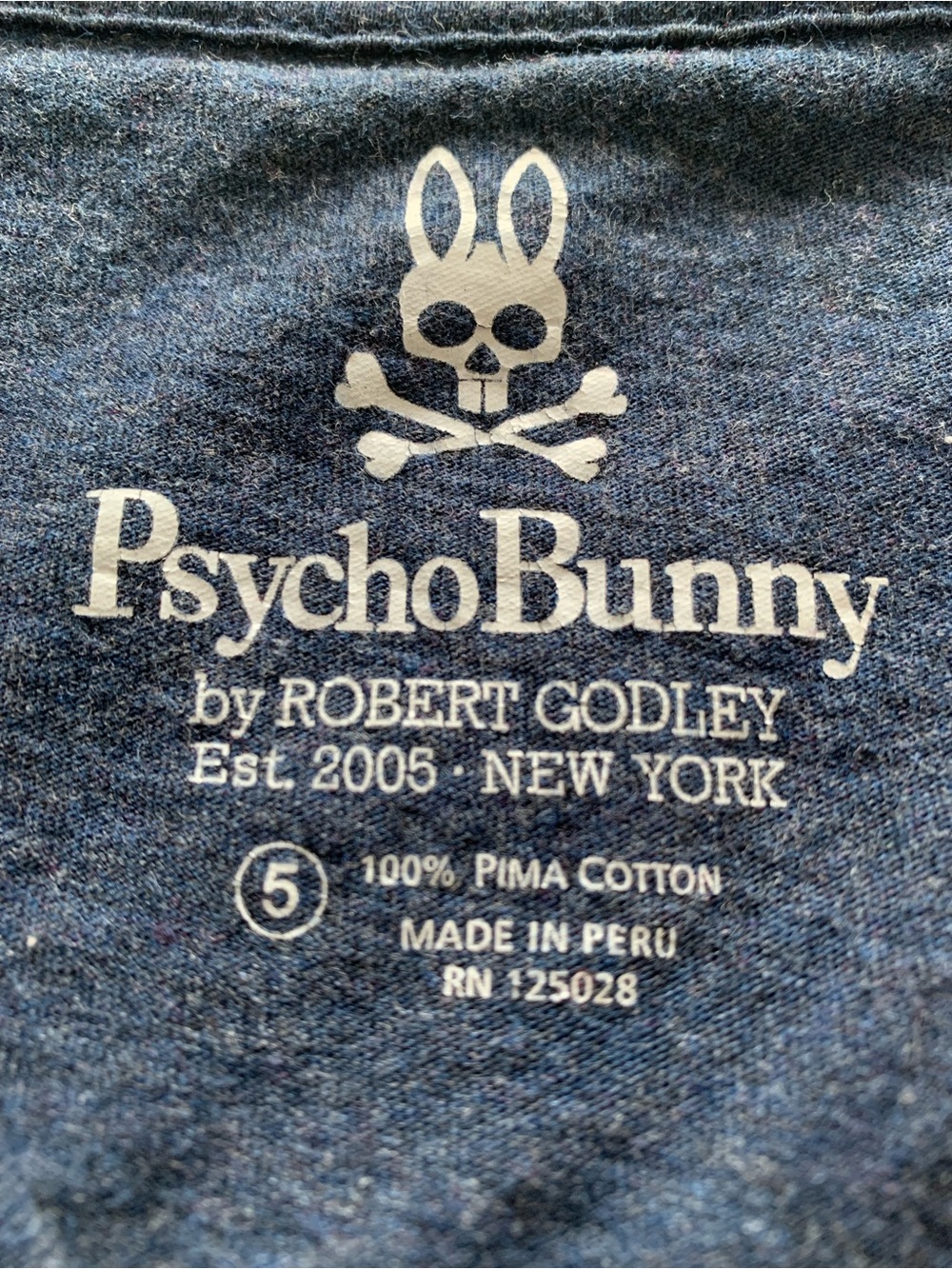 Psycho Bunny V-Neck Tee Set in Black and Navy Blue. Men’s Medium - Picture 10 of 12